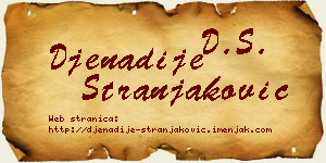Đenadije Stranjaković vizit kartica
